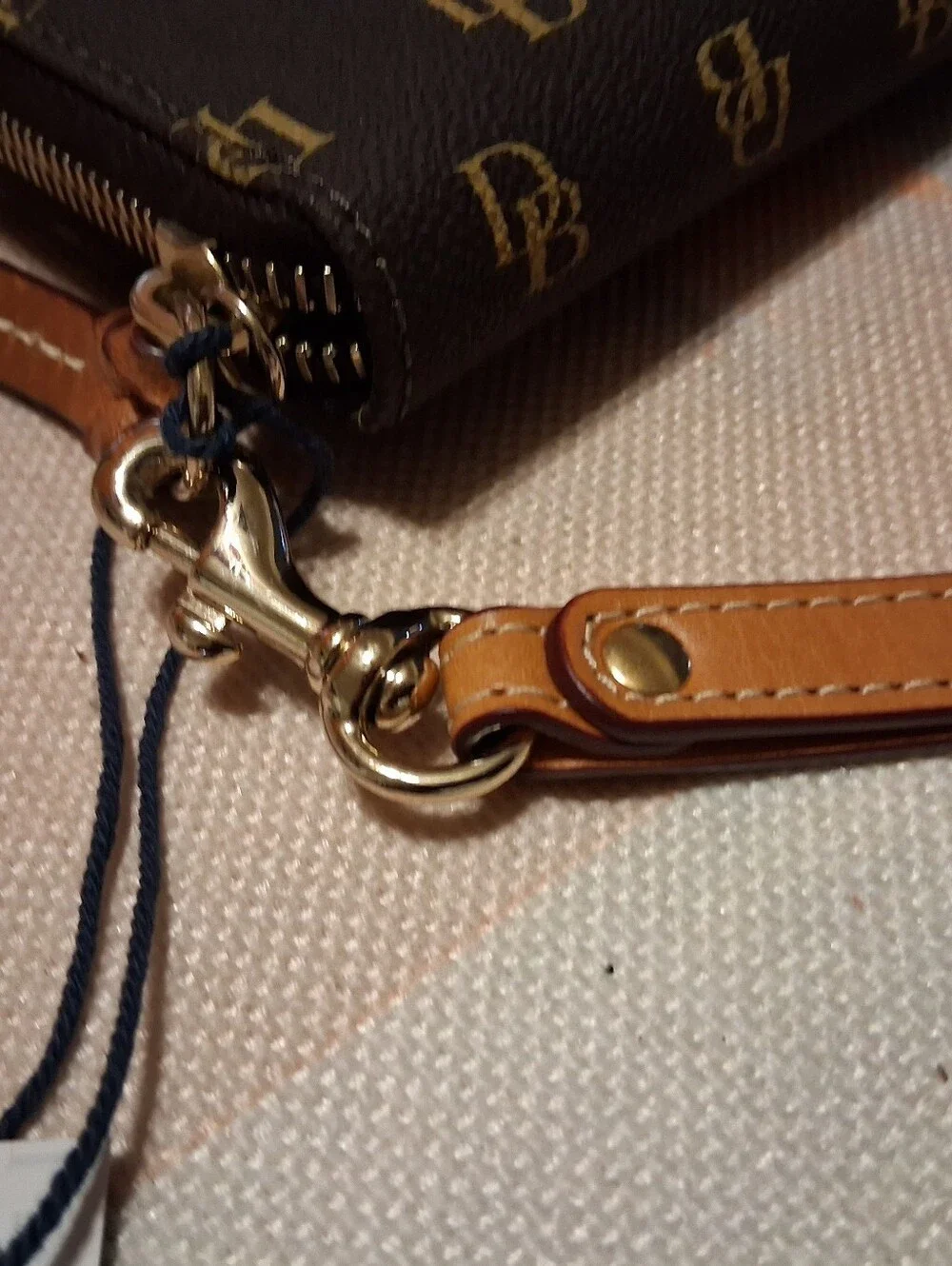 Dooney & Bourke Gretta Brown Tmoro Wallet Wristlet